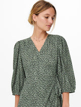 Only Olivia - Wrap midi kjole - HUSET Men & Women