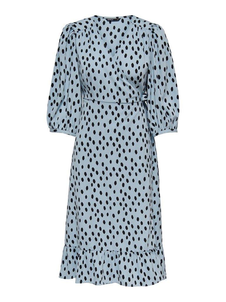 Only Olivia - Wrap midi kjole - HUSET Men & Women