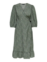 Only Olivia - Wrap midi kjole - HUSET Men & Women