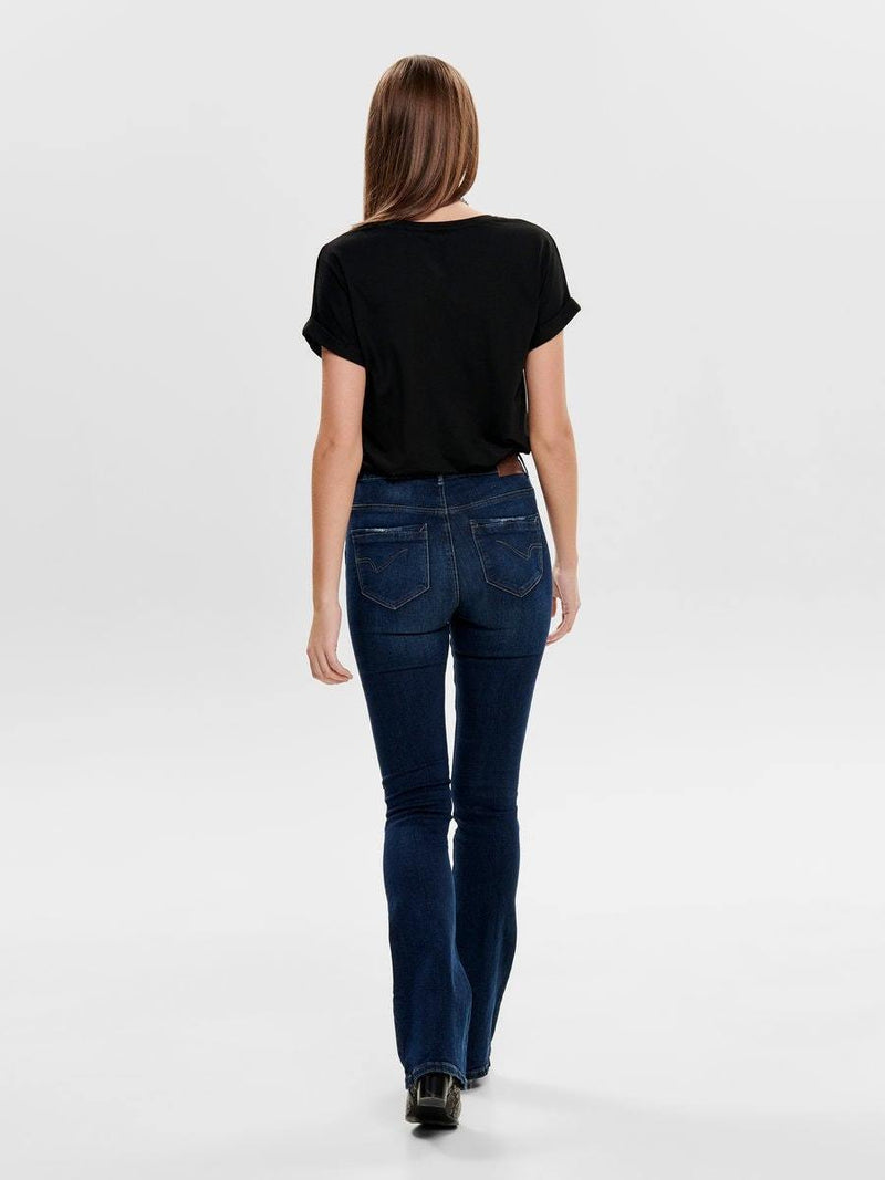 Only Paola - Jeans m. high waist & brede bukseben - HUSET Men & Women (4817494835279)