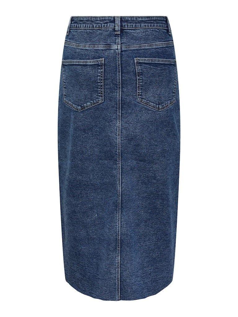 Pieces Jessie - Midi denim nederdel - HUSET Men & Women