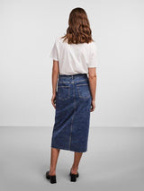 Pieces Jessie - Midi denim nederdel - HUSET Men & Women