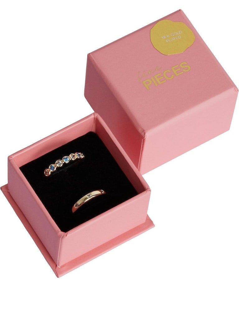 Pieces Lihi - 2-pak ring - HUSET Men & Women
