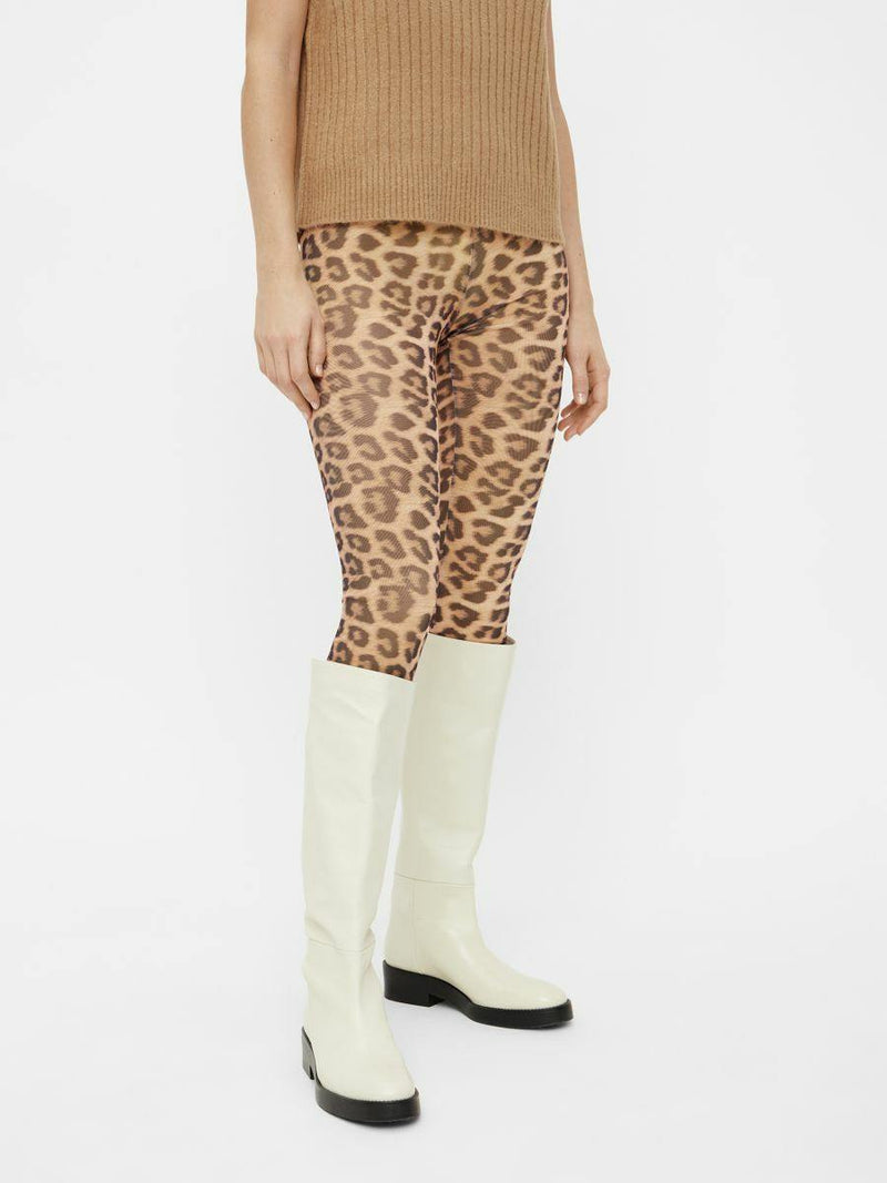 Pieces Mika - Mesh leopard leggings - HUSET Men & Women (4836637179983)