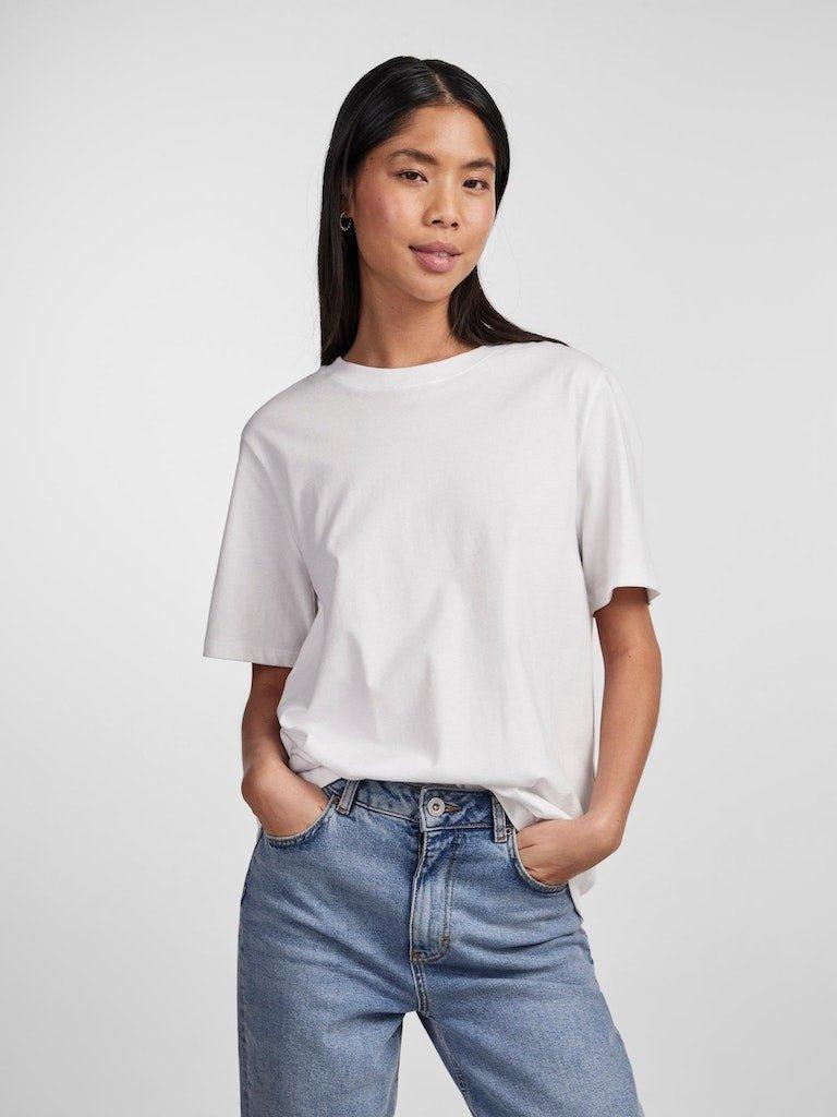 Pieces Ria - Basis t-shirts i økologisk bomuld - HUSET Men & Women