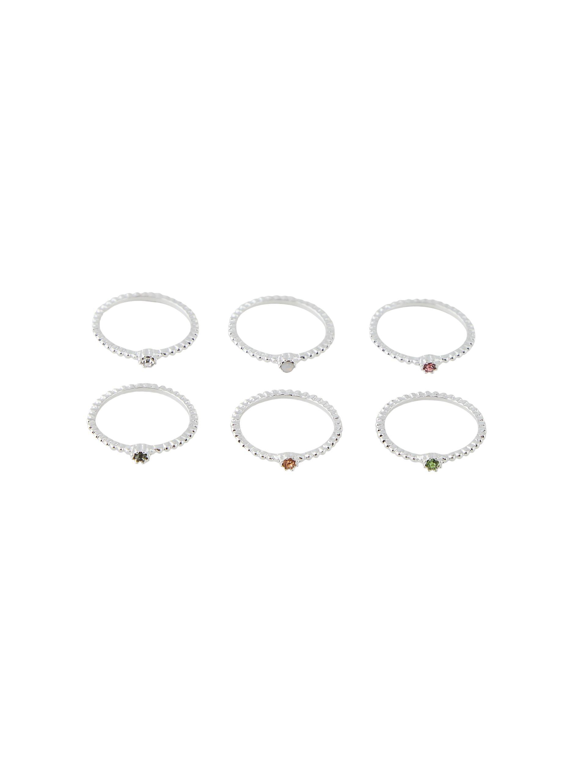 Pieces Saligansa - 6-pak ringe - HUSET Men & Women