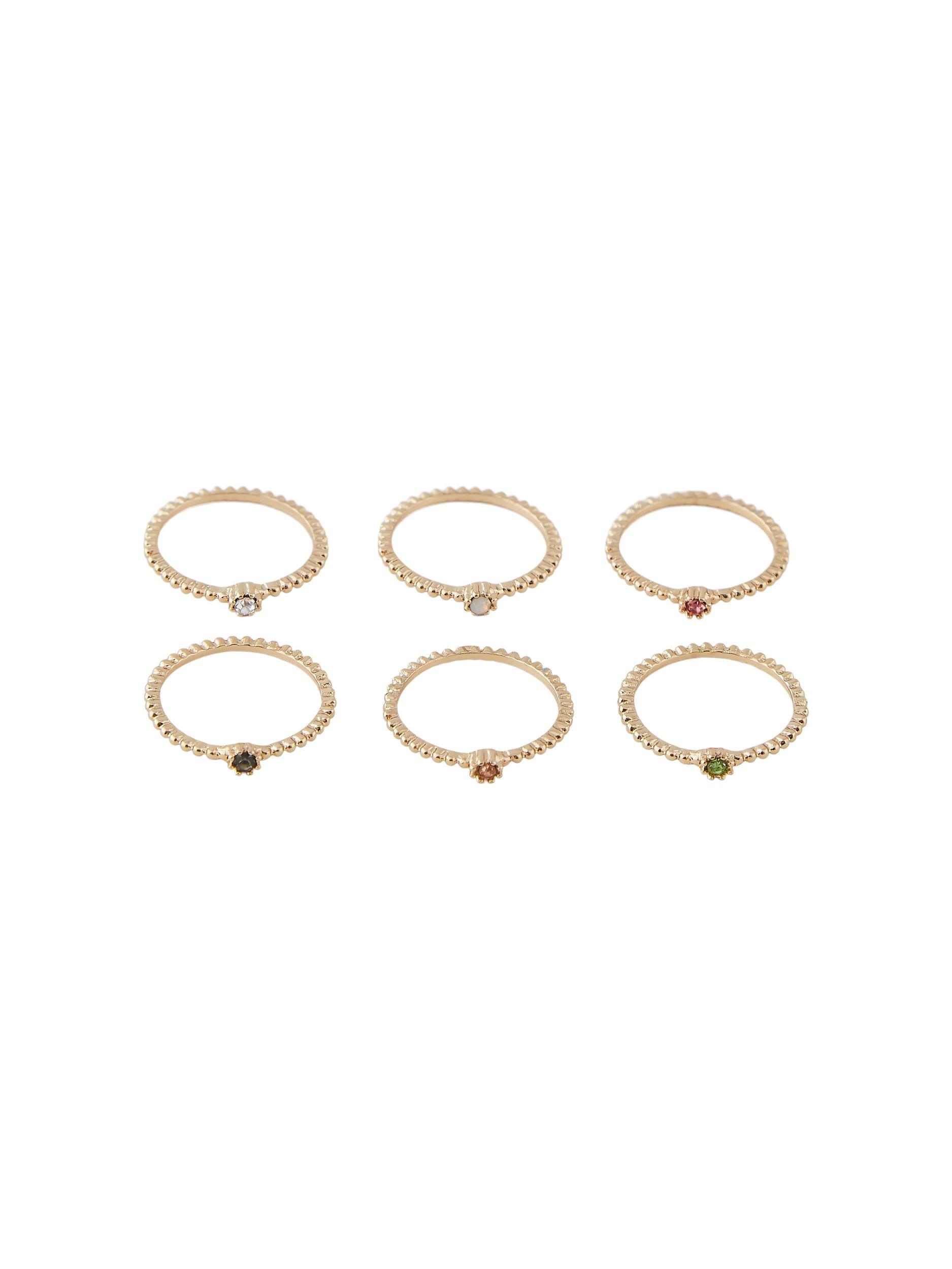 Pieces Saligansa - 6-pak ringe - HUSET Men & Women