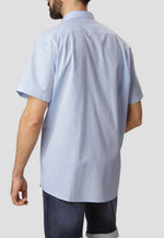 Pre End Michigan - ensfarvet kortærmet skjorte - HUSET Men & Women (7685241503996)