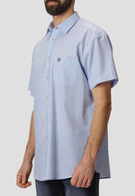 Pre End Michigan - ensfarvet kortærmet skjorte - HUSET Men & Women (7685241503996)
