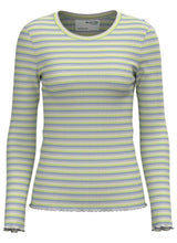 Selected Femme Anna - Stribet langærmet t-shirt - HUSET Men & Women