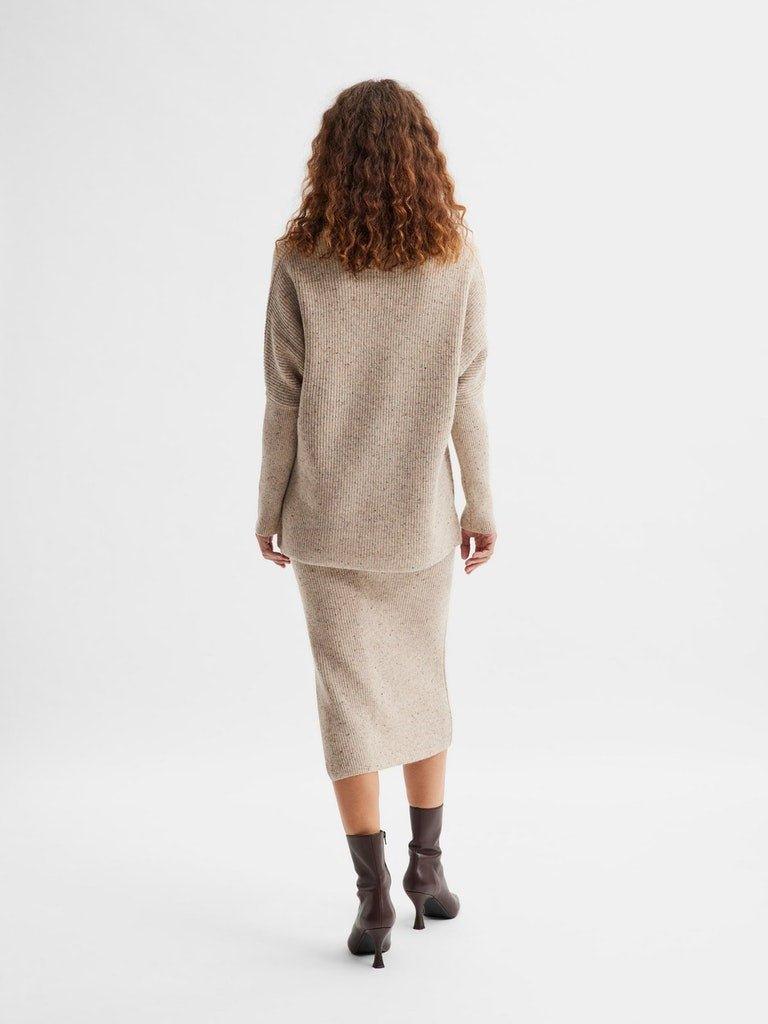 Selected Femme Annalisa - Midi strik nederdel - HUSET Men & Women