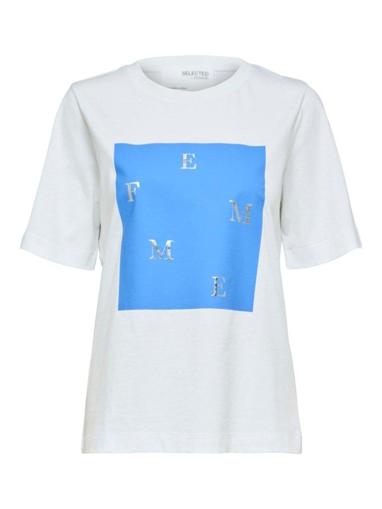 Selected Femme Bera - Printed T-shirt - HUSET Men & Women
