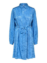 Selected Femme Blue - Kort skjortekjole - HUSET Men & Women
