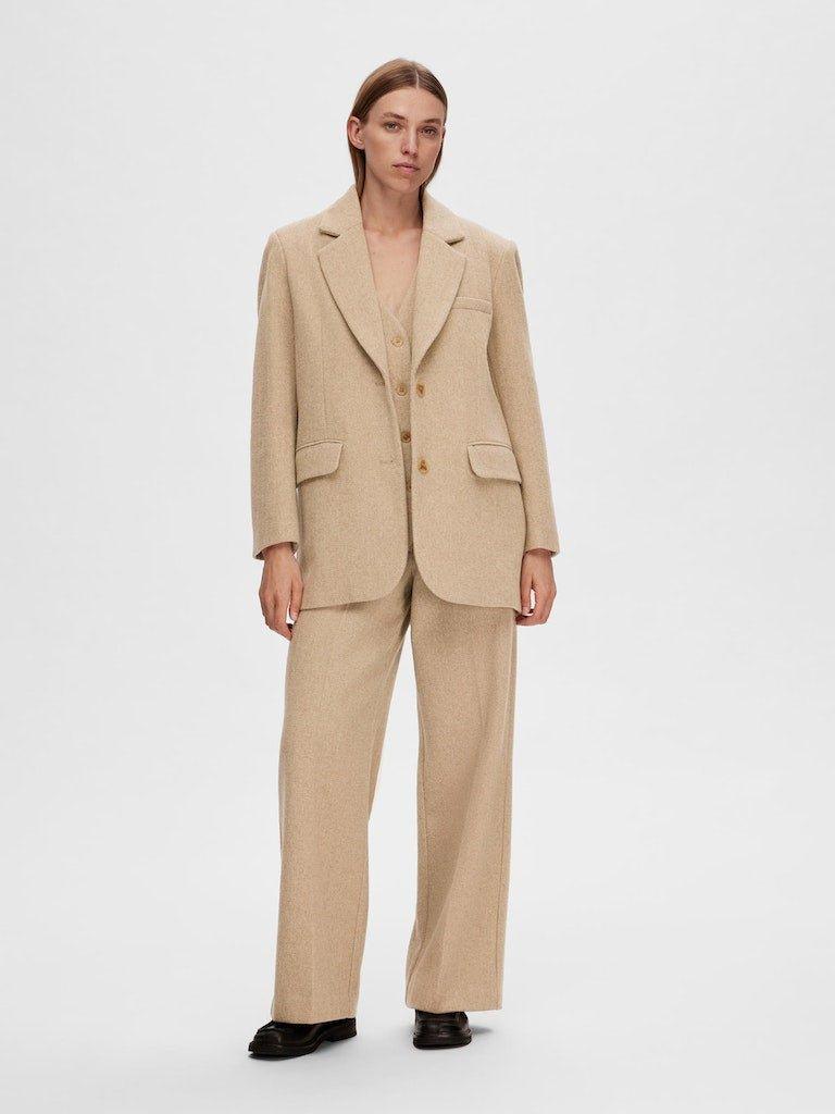 Selected Femme Britt - Oversize uldblazer - HUSET Men & Women
