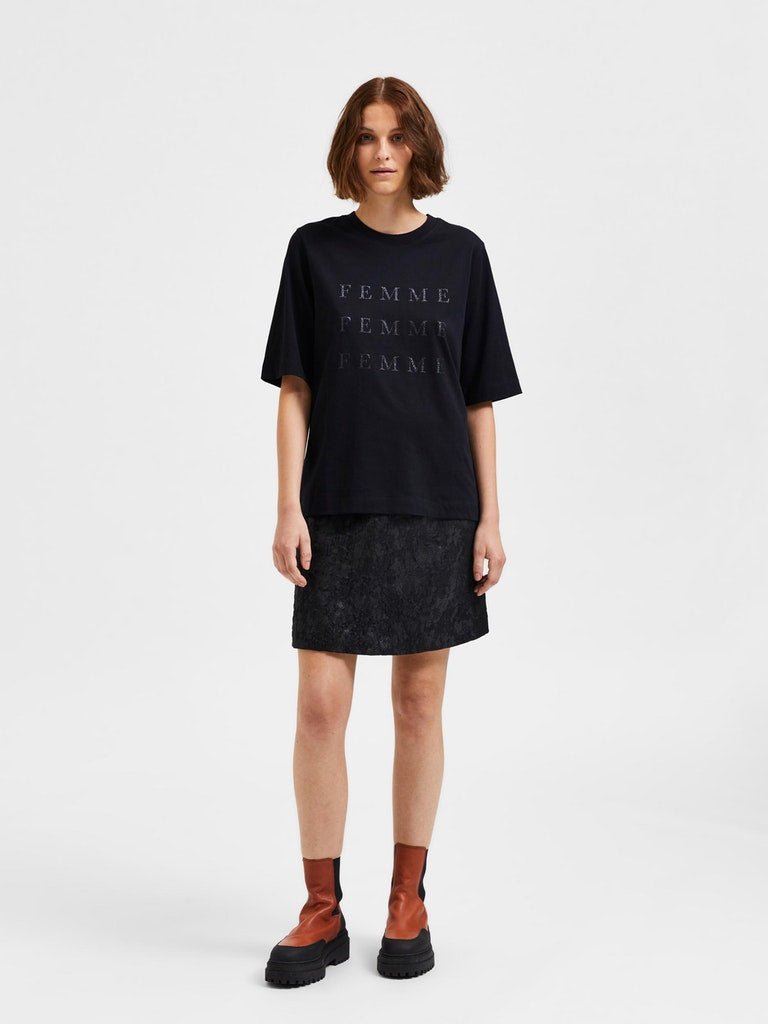 Selected Femme Fiba - T-shirt - HUSET Men & Women (7884534808828)