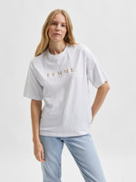 Selected Femme Myla - Logo t-shirt - HUSET Men & Women (7527383499004)