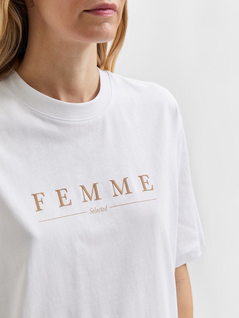 Selected Femme Myla - Logo t-shirt - HUSET Men & Women (7527383499004)