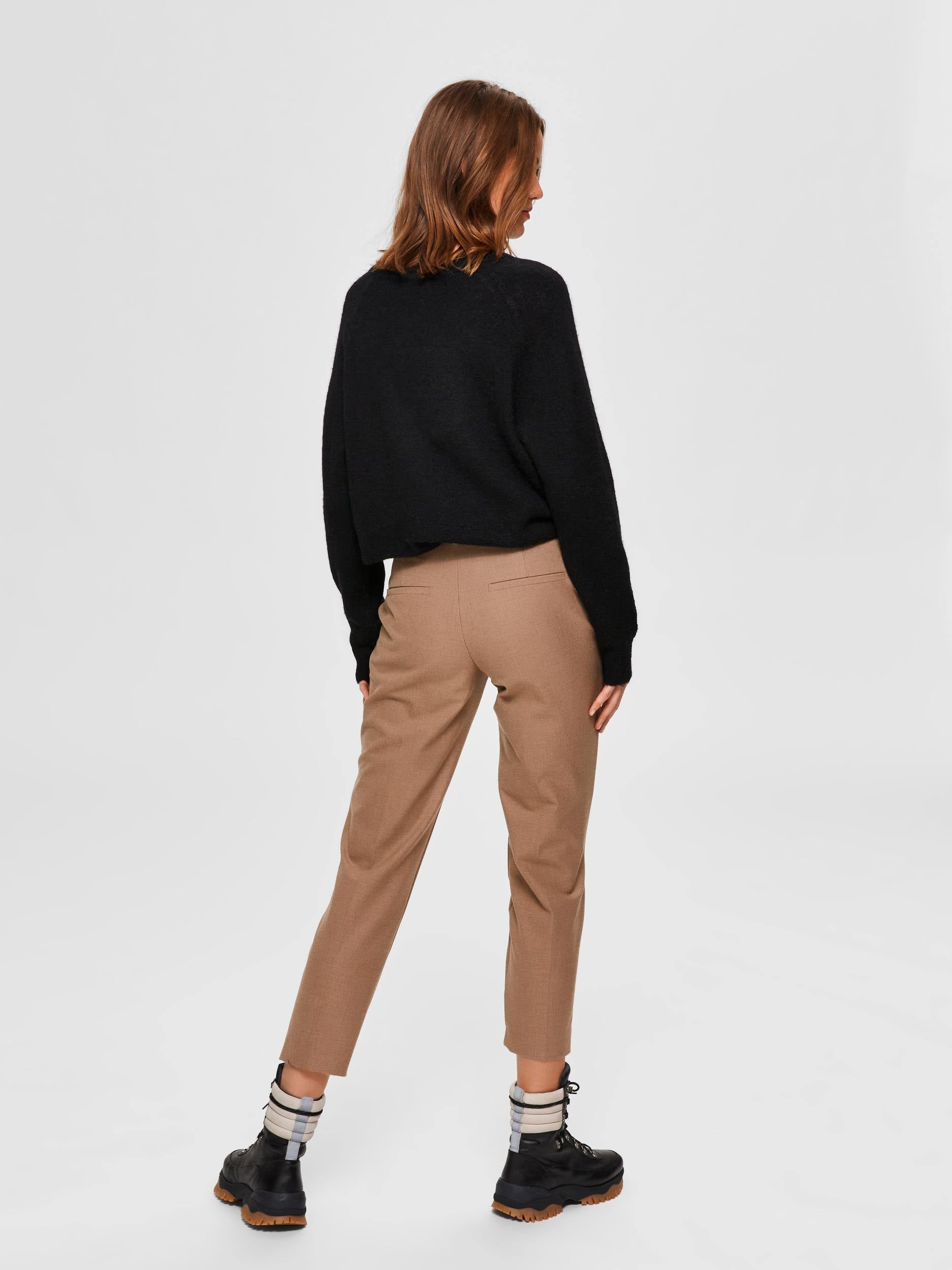Selected Femme Ria - Cropped bukser mid waist HUSET Men & Women