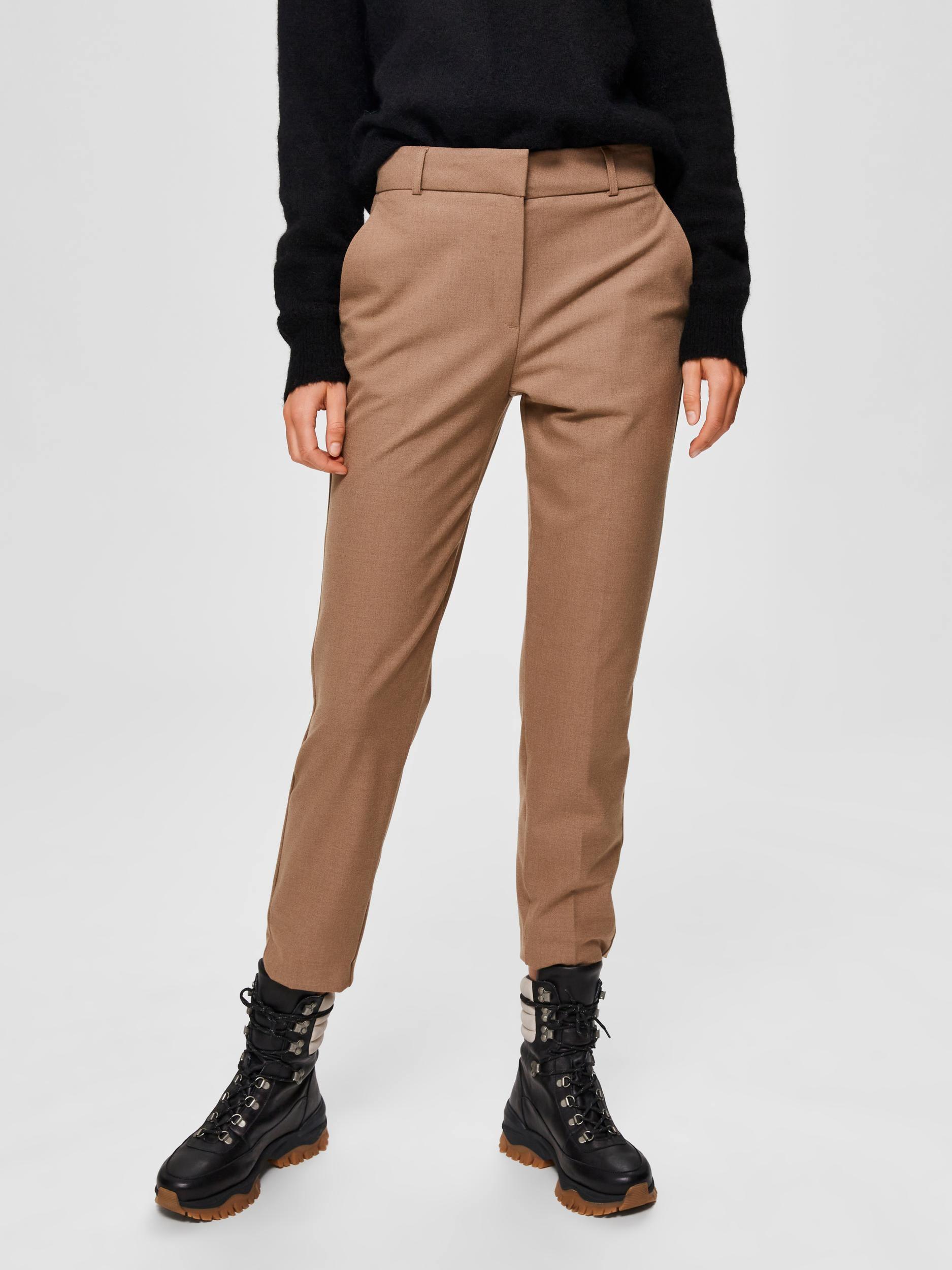 Selected Femme Ria - Cropped bukser mid waist - HUSET Men & Women