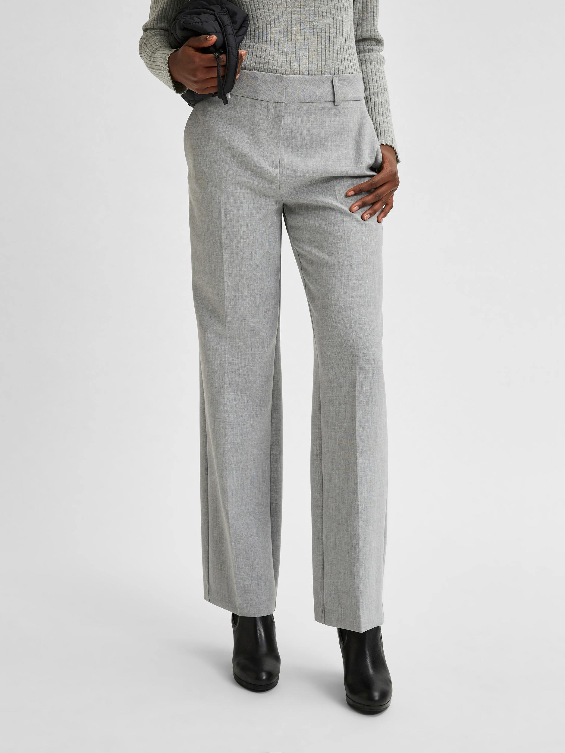Selected Femme Rita - Bukser m. brede ben mid waist - HUSET Men & Women
