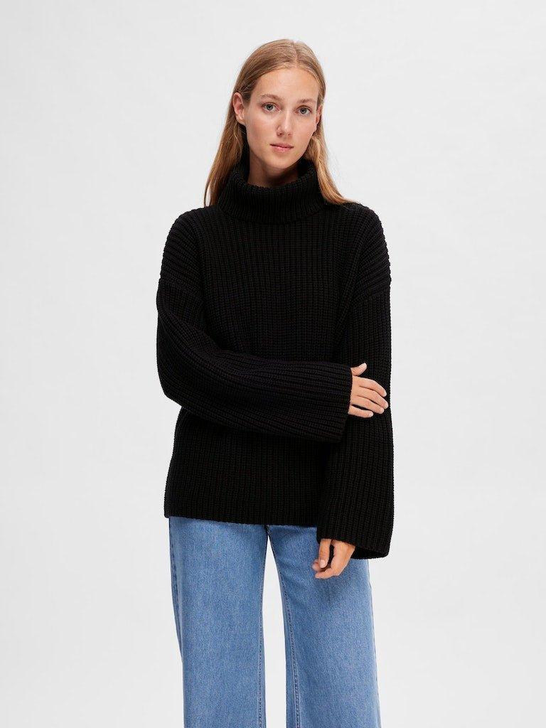 Selected Femme Selma Sefika - Rullekrave strik - HUSET Men & Women