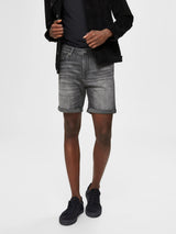 Selected Homme Alex 334 - Grå denim shorts - HUSET Men & Women
