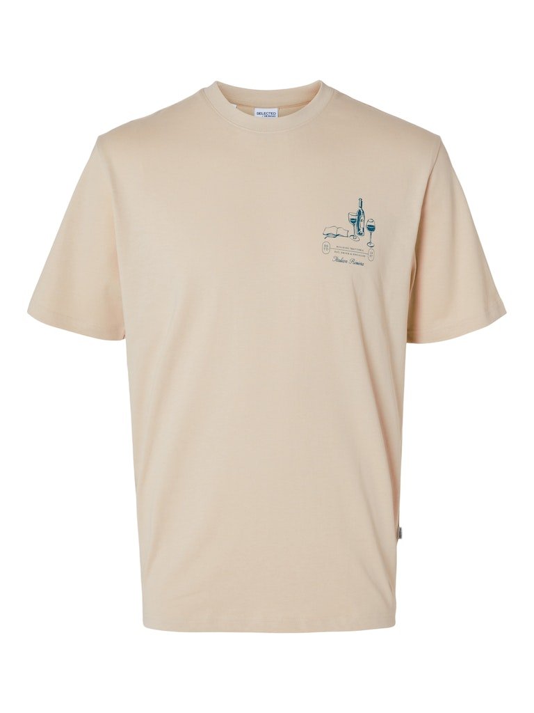 Selected Homme Aries - T-shirt med print - HUSET Men & Women (8853712634203)