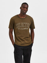 Selected Homme Bene - Relax fit T-shirt med logo - HUSET Men & Women