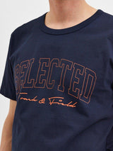 Selected Homme Bene - Relax fit T-shirt med logo - HUSET Men & Women