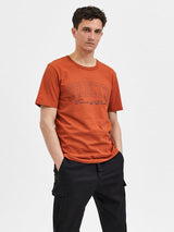 Selected Homme Bene - Relax fit T-shirt med logo - HUSET Men & Women
