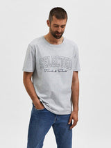 Selected Homme Bene - Relax fit T-shirt med logo - HUSET Men & Women