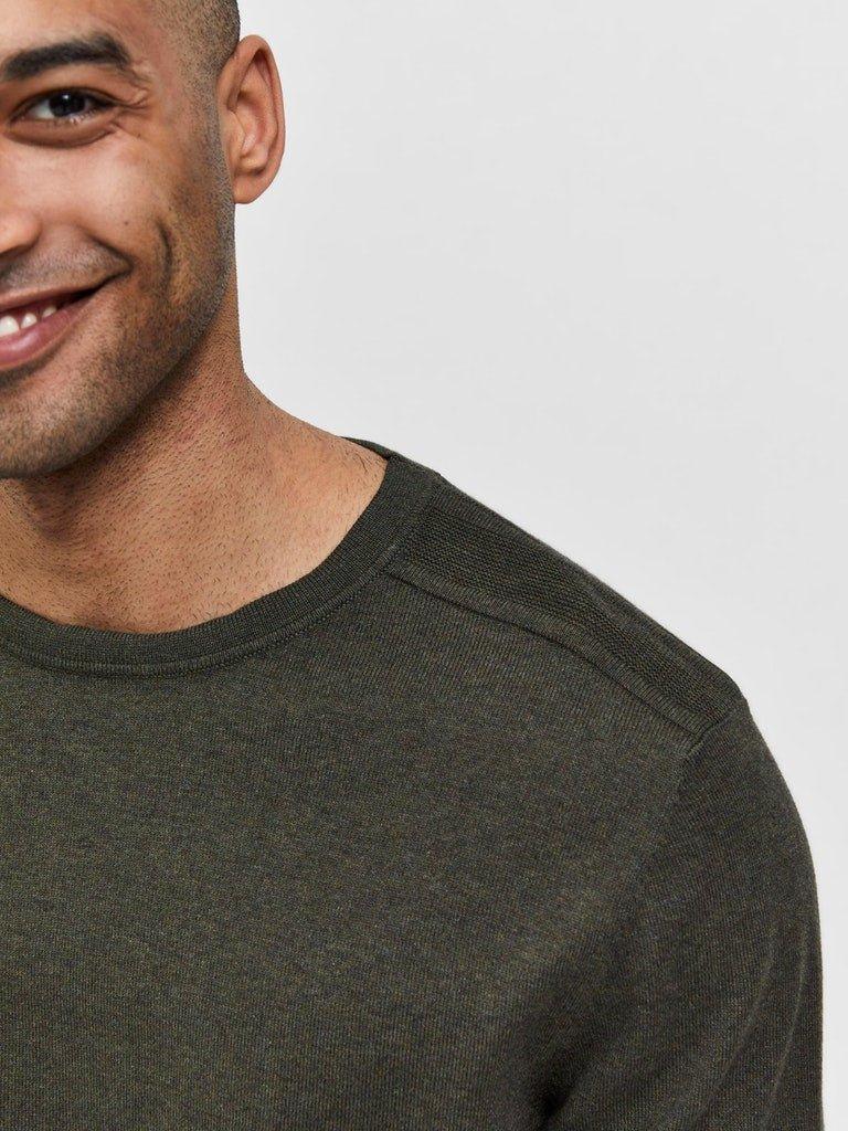 Selected Homme Berg - Rundhalset strik - HUSET Men & Women