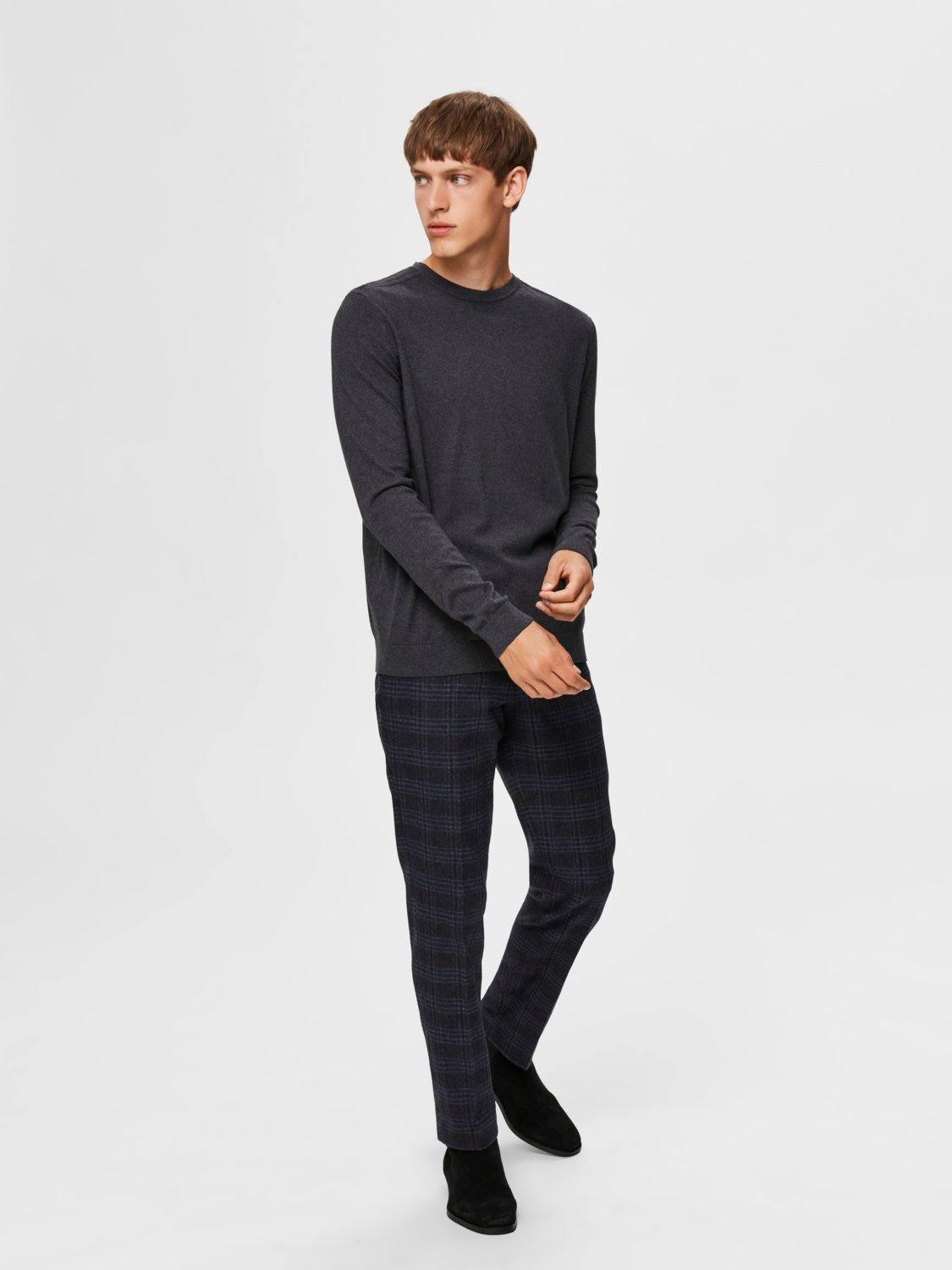 Selected Homme Berg - Rundhalset strik - HUSET Men & Women
