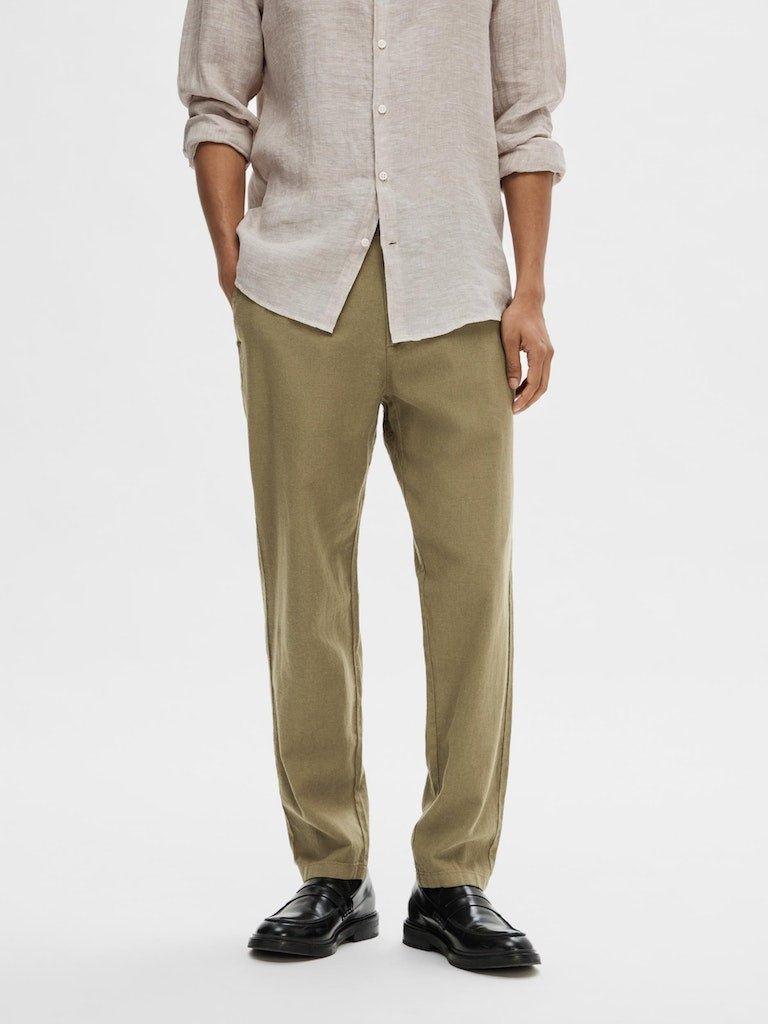 Selected Homme Brody - Hørmix slim tapered fit chinos - HUSET Men & Women
