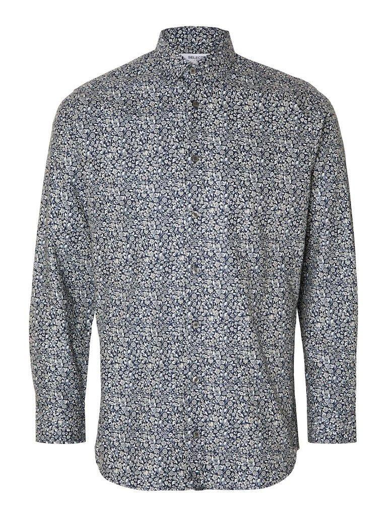 Selected Homme Ethan - Slim fit printet skjorte - HUSET Men & Women