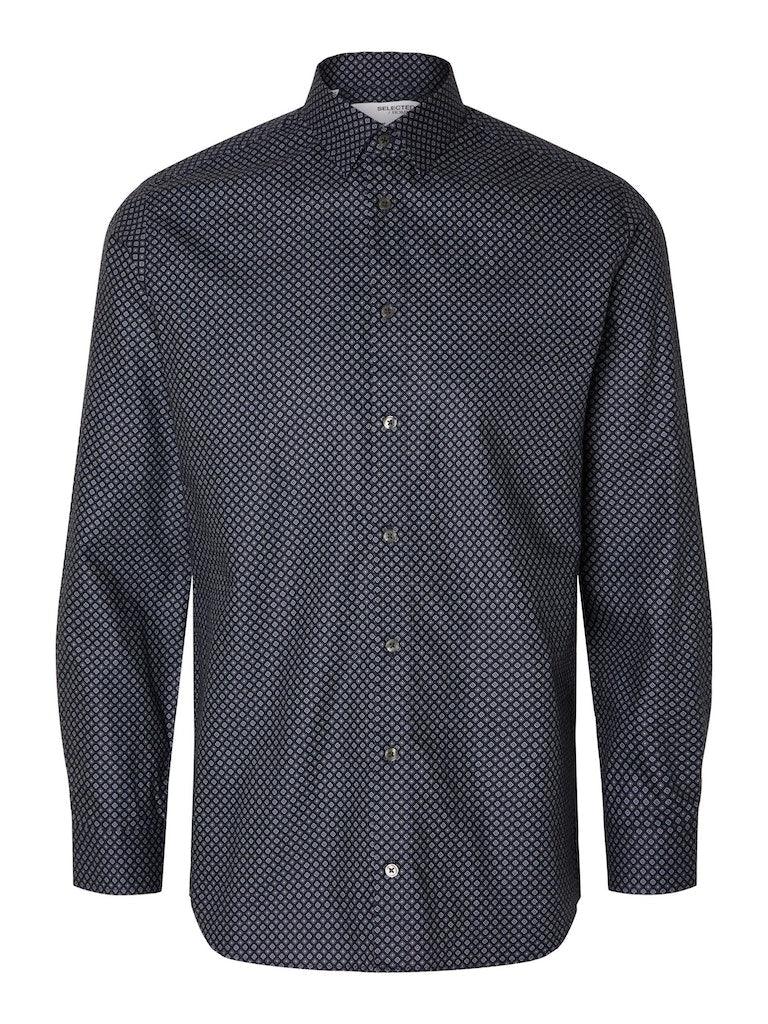 Selected Homme Ethan - Slim fit printet skjorte - HUSET Men & Women