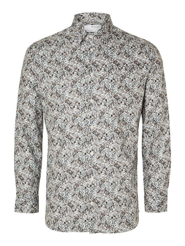 Selected Homme Ethan - Slim fit printet skjorte - HUSET Men & Women