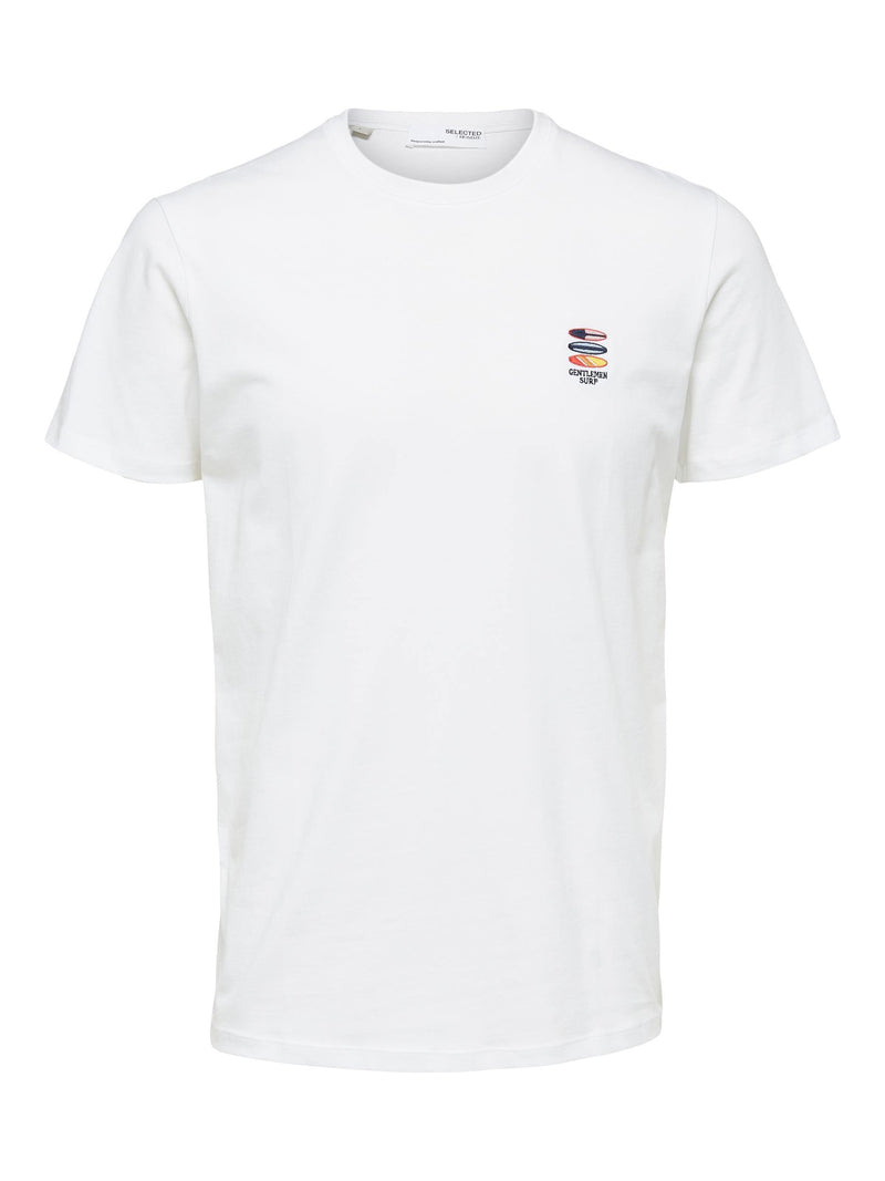 Selected Homme Fate - T-shirt m. broderi motiv - HUSET Men & Women (6552826839119)