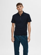 Selected Homme Fave - Polo med lynlås i regular fit - HUSET Men & Women