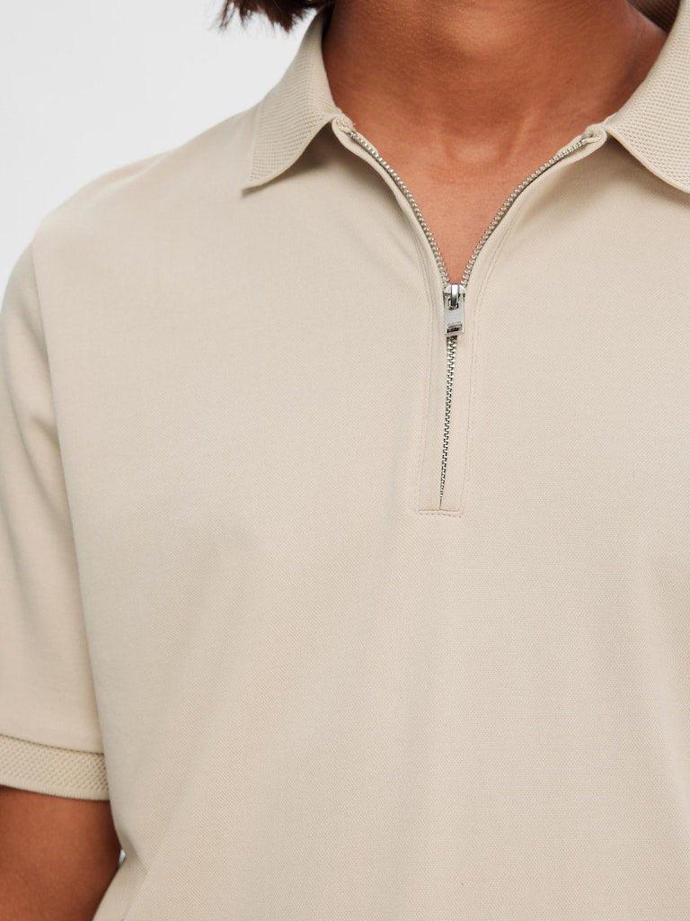 Selected Homme Fave - Polo med lynlås i regular fit - HUSET Men & Women