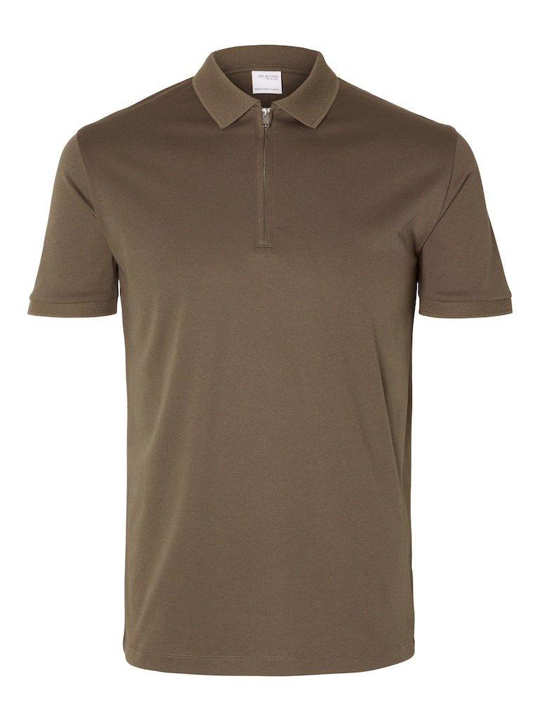 Selected Homme Fave - Polo med lynlås i regular fit - HUSET Men & Women