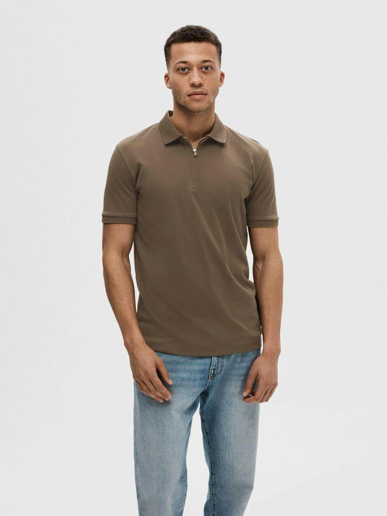 Selected Homme Fave - Polo med lynlås i regular fit - HUSET Men & Women