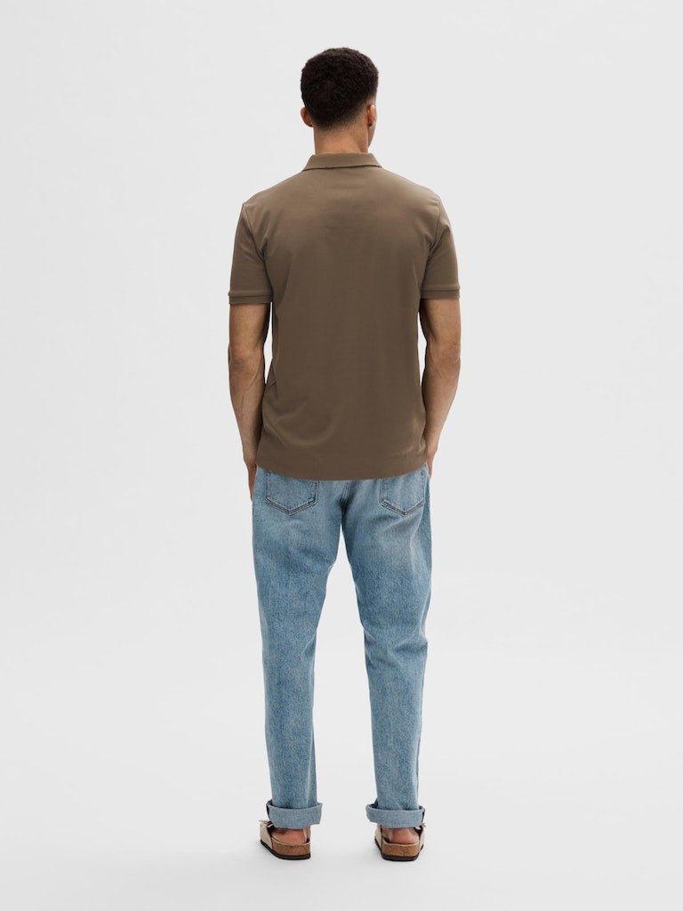 Selected Homme Fave - Polo med lynlås i regular fit - HUSET Men & Women