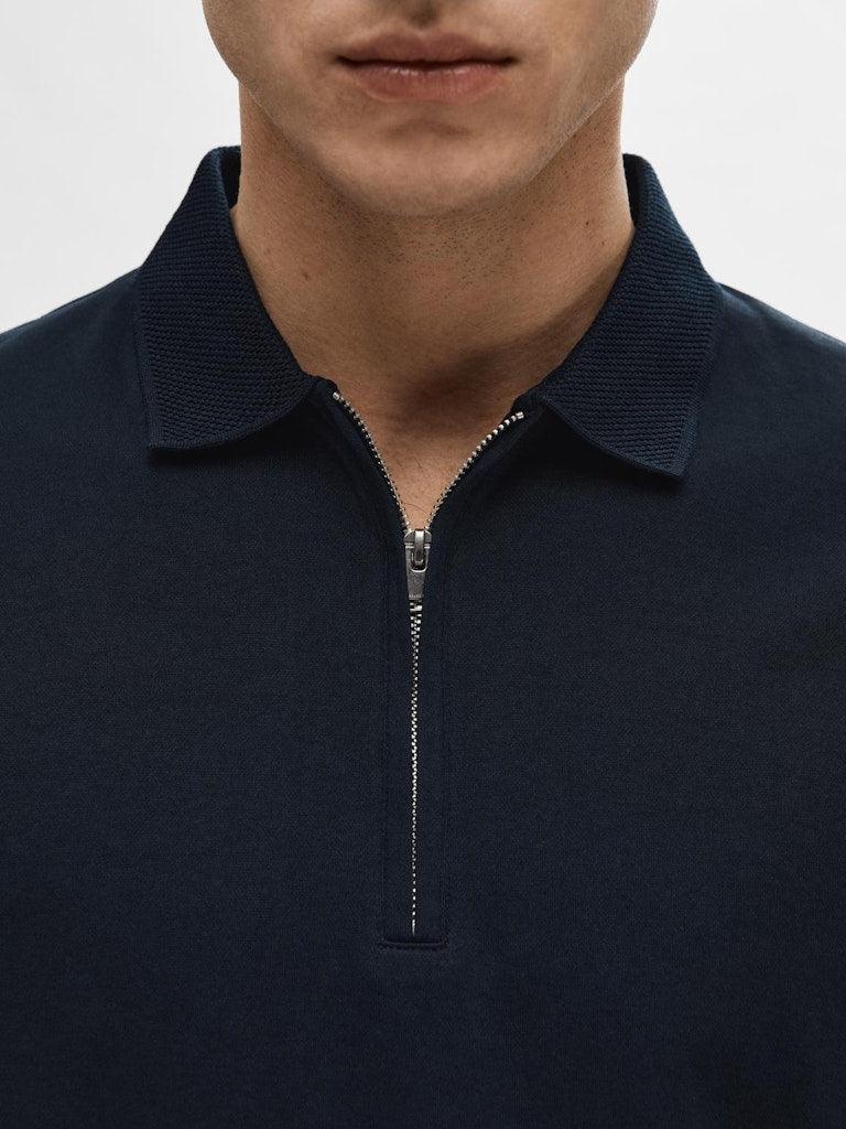 Selected Homme Fave - Polo med lynlås i regular fit - HUSET Men & Women