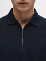 Selected Homme Fave - Polo med lynlås i regular fit - HUSET Men & Women