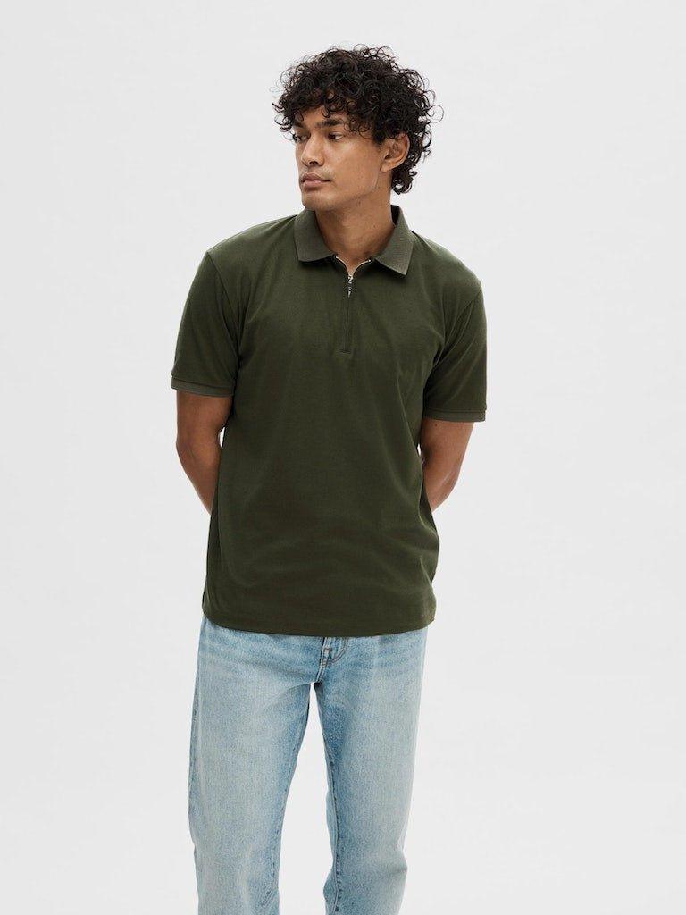 Selected Homme Fave - Polo med lynlås i regular fit - HUSET Men & Women