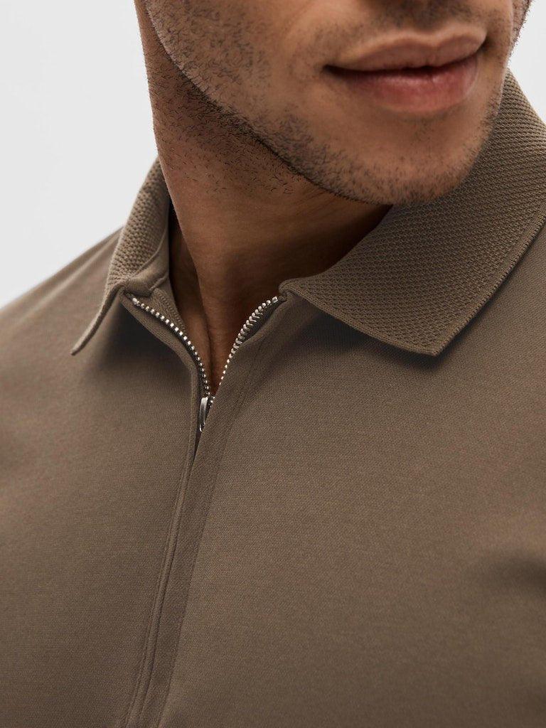 Selected Homme Fave - Polo med lynlås i regular fit - HUSET Men & Women