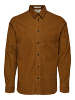 Selected Homme Henley - Regularfit fløjls skjorte - HUSET Men & Women (4817602773071)