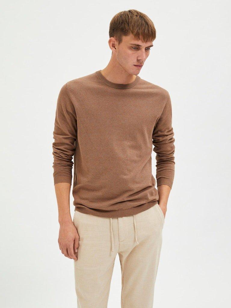 Selected Homme Lake - Hør mix strik - HUSET Men & Women