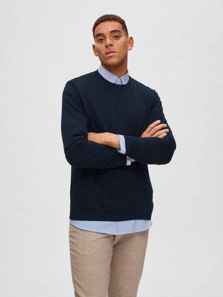 Selected Homme Lake - Hør mix strik - HUSET Men & Women